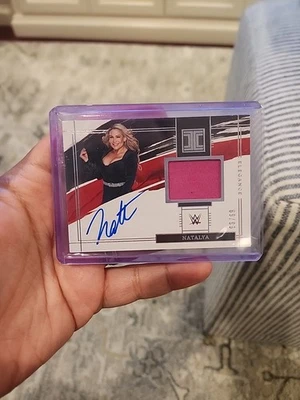 2022 Panini Impeccable WWE Patch Auto Memorabilia Autograph Natalya 69/99 Card - Image 1 of 4