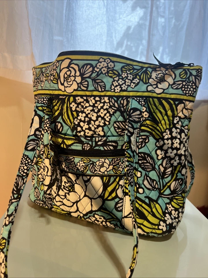 Vera Bradley Grande Algodón Acolchado Bolso de Hombro de Viaje Cartera Isla Flores Foto 1 de 4