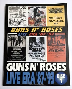 GUNS N' ROSES LIVE ERA '87-'93 DISC 1 BAND SCORE JAPAN GUITAR TAB - Picture 1 of 4