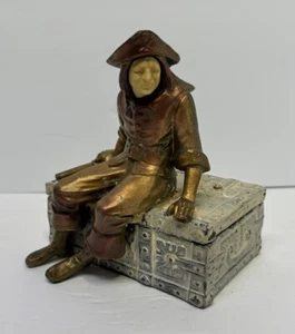 Antique J.B. Hirsch Pirate Sitting On Treasure Chest c. 1930’s See Details - Picture 1 of 8