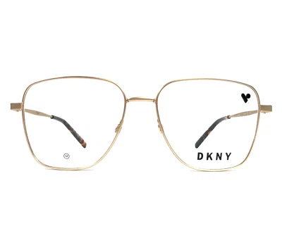 Monturas para gafas DKNY DK1031 717 borde cuadrado dorado de alambre completo 54-16-135 Foto 1 de 4
