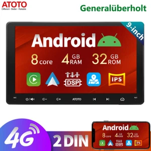 Radio de coche ATOTO S8MS Android 9 pulgadas Android coche GPS Navi 8Core ChatGPT-AI WIFI - Imagen 1 de 9