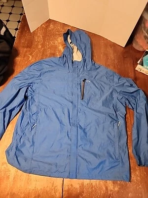 Paradox Waterproof Rain Jacket Hood Full Zip Blue  Men's Size XXL - Image 1 of 4