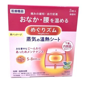 Kao Megrhythm Steam Thermo Patch 5pcs 花王美舒律蒸汽溫熱貼 - Picture 1 of 2