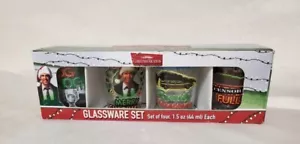 National Lampoons Christmas Vacation 4er Set 1,5 Oz Schnapsgläser Neu im Karton - Bild 1 von 6