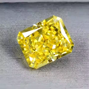 1.70CT Natural Yellow Diamond Radiant Cut 6x8mm VVS1 D Grade Certified Stone V25 - Picture 1 of 6