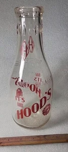 It's Hood's Labeled Quart Milk Bottle Vivid Colors. 1941 - Picture 1 of 5
