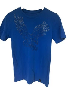 Armani Exchange A|X Men’s Royal Blue Graphic T Shirt Eagle Small S Casual Shirt - Picture 1 of 5