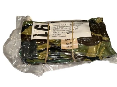 NBC OEM Trousers British Army Nuclear Biological Chemical Protection Camo L - Image 1 of 4