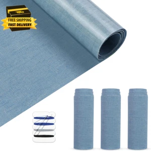 Iron on Patches for Clothing Repair 4 Rolls Denim Patches for Jeans Kit 4" by 20 - Picture 1 of 7