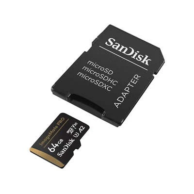 SanDisk 64GB ImageMate PRO microSDXC UHS-1 U3, V30, 4K UHD, A2 Memory Card - Image 1 of 4