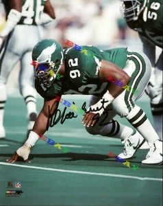 REGGIE WHITE Philadelphia Eagles Signed Autographed 8x10 photo Reprint - Picture 1 of 1