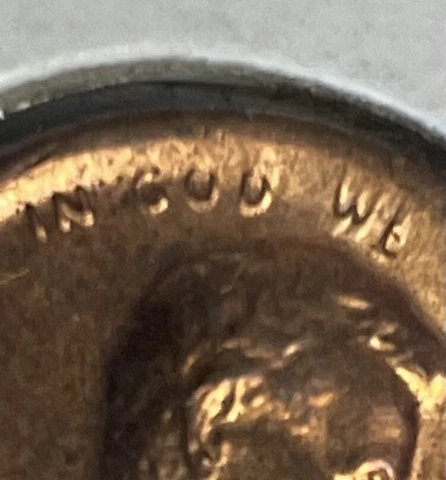 1972 BU Lincoln Memorial Cent Major Broadstruck Obv With Struck Through On Obv Cover