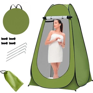 Pop-Up Privacy Tent Portable Outdoor Camping Shower Toilet Changing Room Hiking - Picture 1 of 7