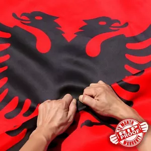 Anley reißfeste doppelseitige 3-lagige Albanien Flagge 3 x 5 Fuß albanische Nationalflaggen - Bild 1 von 6
