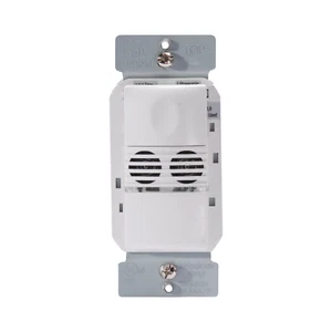 Sensor de ocupación interruptor de pared ultrasónico Legrand UW-100-W 1 botón 120/277V blanco - Imagen 1 de 1