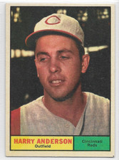 1961 Topps #76 HARRY ANDERSON Cincinnati Reds  NR-MINT **free shipping**