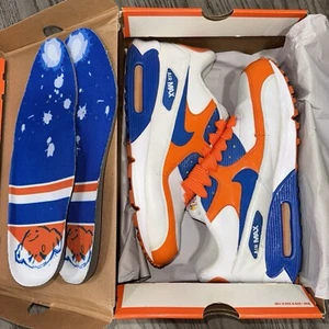 Air Max 90 Premium Elmer’s Glue Size 14 White Orange Royal Blue Leather - Picture 1 of 24