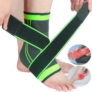 Ankle Support Compression Brace Foot Heel Achilles Tendon Arthritis Pain Strap - Picture 1 of 11