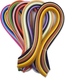 Multi Colored Quilling Paper Strips for Craft Work - 500 Quilling Strips 3Mm 30 - Picture 1 of 5