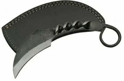 Karambit Knife 7" Overall Forged Carbon Steel Blade Full Tang Tactical + Sheath - Image 1 of 4