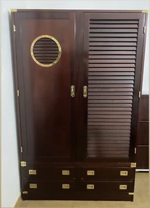 HANDCRAFTED MARINE STYLE MAHOGANY FURNITURE. - Picture 1 of 8