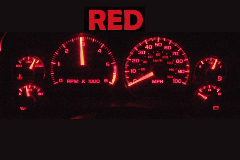 Cuadro de instrumentos LED rojo para Chevy Blazer S10 GMC Jimmy 01 05 Foto 1 de 2