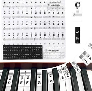 Klavier Noten Sticker,Piano Lernen Klaviertasten Aufkleber,Klavier Keyboard Note - Bild 1 von 12