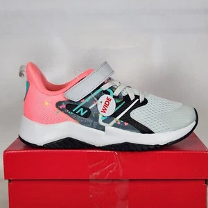 Size 1 Wide Big Kids - New Balance Run Rave V2 Bungee Lace with Top Strap - Picture 1 of 8