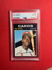 1971 Topps #625 Lou Brock St. Louis Cardinals PSA 6 EX - MT!!** Just Graded**