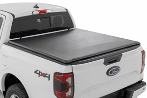 Rough Country Soft Roll Up Bed Cover 5' Bed for Ford Ranger 24-25 - Picture 1 of 6