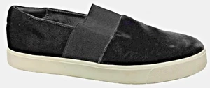 Vince Corbin Pewter Slip On Black Velvet Elastic Platform Shoes 9.5 M EU 39.5 - Picture 1 of 9