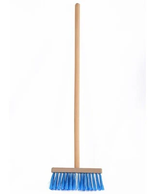 Ondis24 Kinderbesen Besen für Kinder geschliffener Stiel blau Straßenbesen Holz
