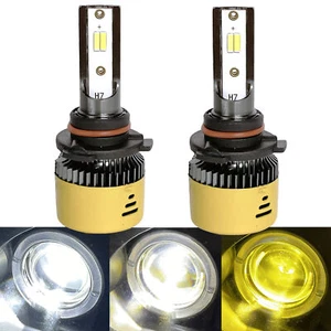 9005 3000K LED Kit Headlight Bulb Switchback 3K 4K 6K White Yellow Strobe Light - Picture 1 of 5
