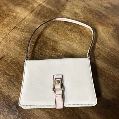 Mini Nine West Vintage imitación cuero blanco y rosa Foto 1 de 4