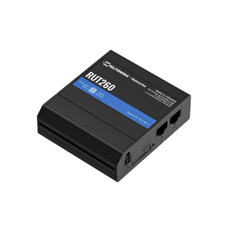 TELTONIKA LTE Cat6 Industrial Cellular Router RUT260 - Image 1 of 4