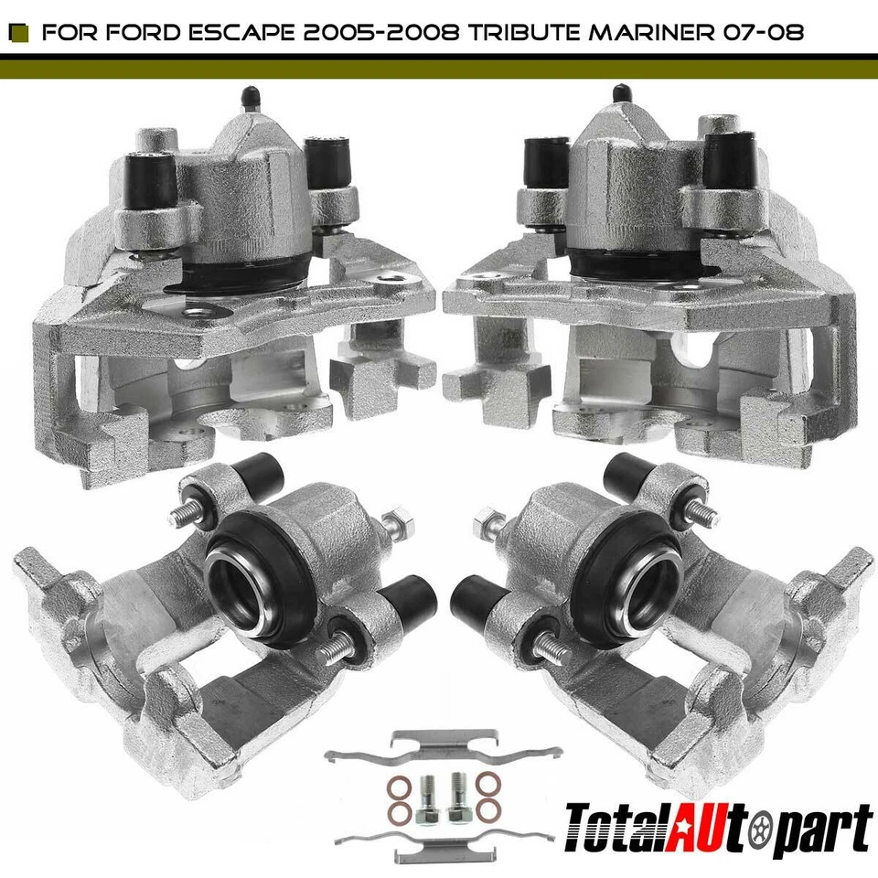 4 шт передних и задних тормозных суппорта для Ford Escape Mazda Tribute Mercury Mariner - Изображение 1 из 4