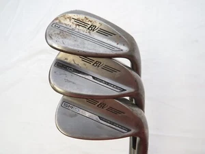 Used Titleist Vokey SM10/Wedge Works 50 54 60 Wedge Set SteelFiber Extra Stiff - Picture 1 of 6