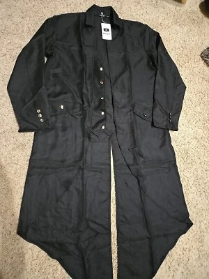 Abrigo negro para hombre Steampunk vampiro sin cabeza jinete mansión con colas talla 4XL Plus nuevo con etiquetas Foto 1 de 4
