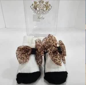 Juicy Couture Baby Socken und Stirnband Tiermotiv Neu mit Etikett - Bild 1 von 6
