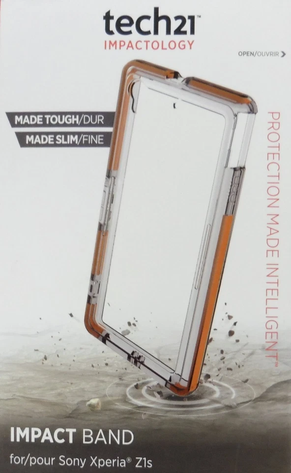New OEM Tech21 Impact Band Case for Sony Xperia Z1s Clear - Image 1 of 1