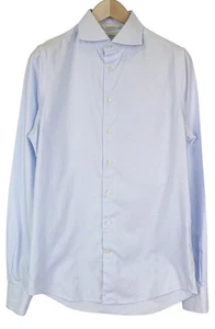 SUITSUPPLY Herren Hemd 40L/15 3/4L Extra Slim Blau Reine Baumwolle Langarm * - Bild 1 von 7