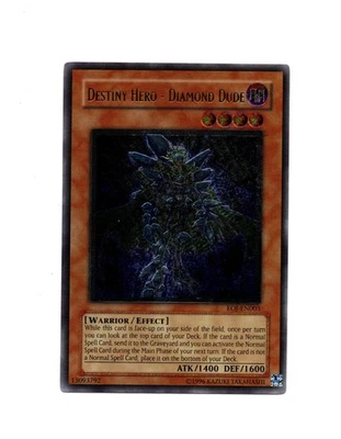 Destiny Hero - Diamond Dude (UTR) EOJ-EN003 Enemy of Justice 1st Edition - image 1 of 2