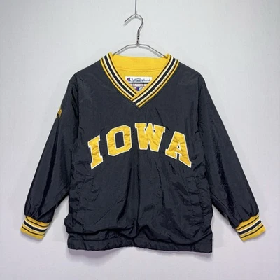 VTG 90s Champion Iowa Hawkeyes Jacket - Pullover - Lined - Boys MEDIUM - Image 1 of 4