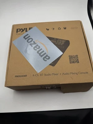 Pyle Pro PMXU43BT 4-Channel Bluetooth Audio Mixer - Black - Image 1 of 2