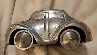 Coche vintage VW Art Deco estilo industrial aluminio fundido modelo escarabajo insecto 6" K Foto 1 de 4