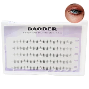 Bottom Lash Clusters Natural Lower Lash Extension Wispy Eyelash Extension with C - Picture 1 of 12