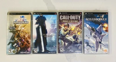 Lot of  4 PSP Games:Final Fantasy Tactics & VII(7): Call Of Duty & Ace Combat X - Image 1 of 4