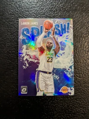 2021-22 Donruss Optic Basketball LeBron James #11 Splash Silver Holo Lakers SP - Image 1 of 4