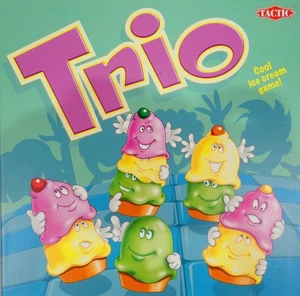 Tactic Trio Board Game - Ice Cream Themed Fun - (6yrs+) - Complete - Picture 1 of 10